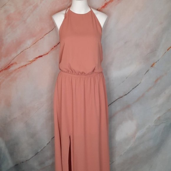 SMYM Heather Rustic Mauve Maxi Dress - Picture 2 of 8